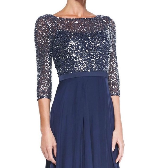 blue evening top